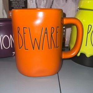 RAE DUNN HALLOWEEN BEWARE COFFEE MUG